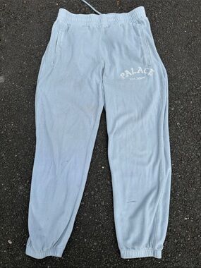 PALACE Powder Blue Velour Joggers